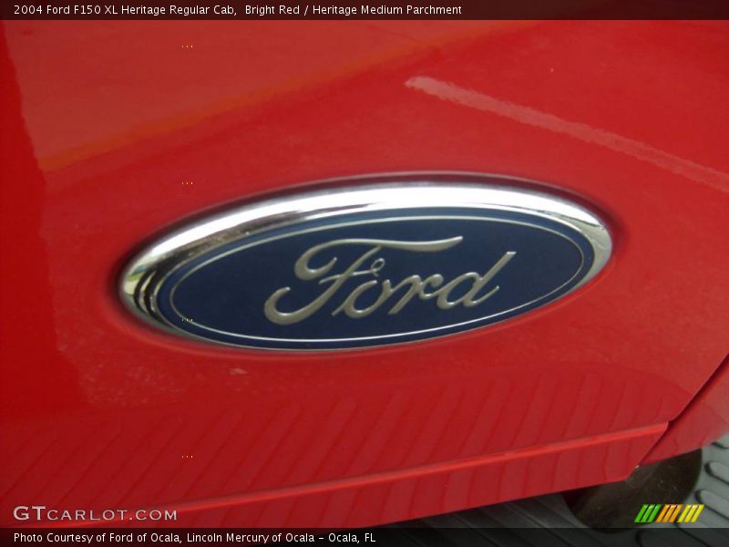 Bright Red / Heritage Medium Parchment 2004 Ford F150 XL Heritage Regular Cab