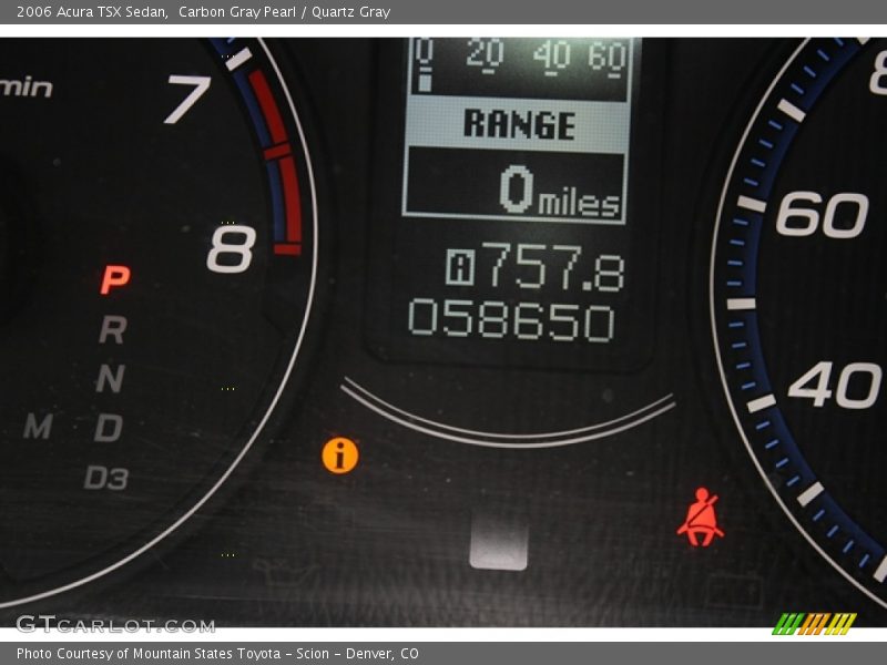 Carbon Gray Pearl / Quartz Gray 2006 Acura TSX Sedan
