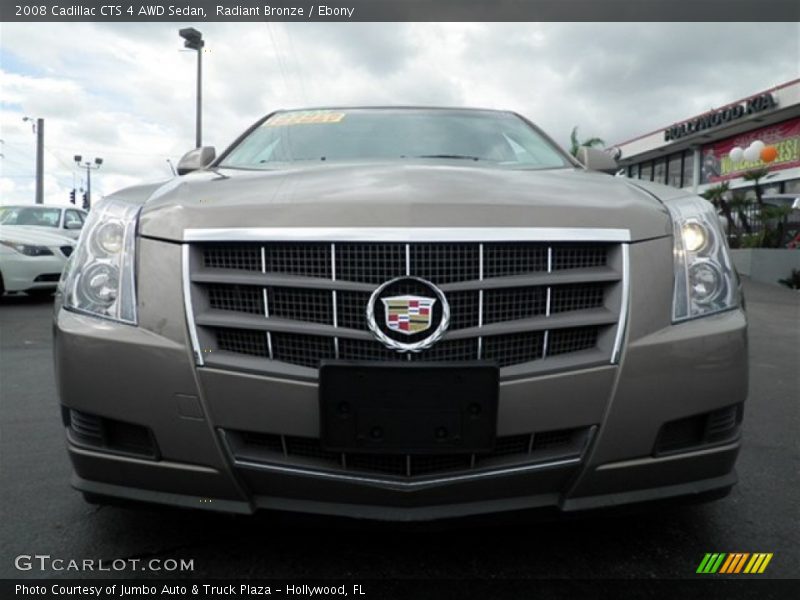 Radiant Bronze / Ebony 2008 Cadillac CTS 4 AWD Sedan