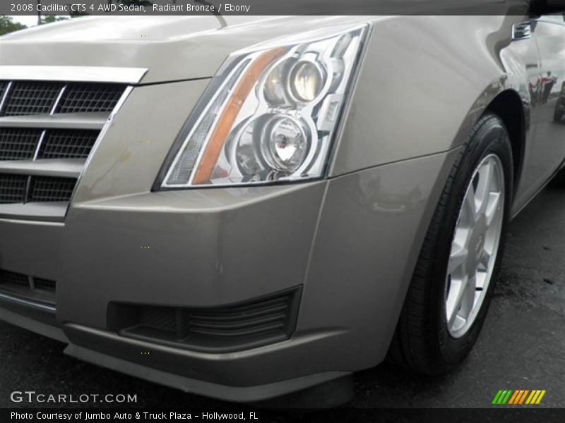 Radiant Bronze / Ebony 2008 Cadillac CTS 4 AWD Sedan