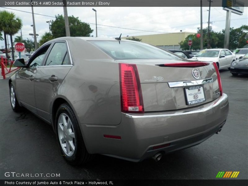 Radiant Bronze / Ebony 2008 Cadillac CTS 4 AWD Sedan