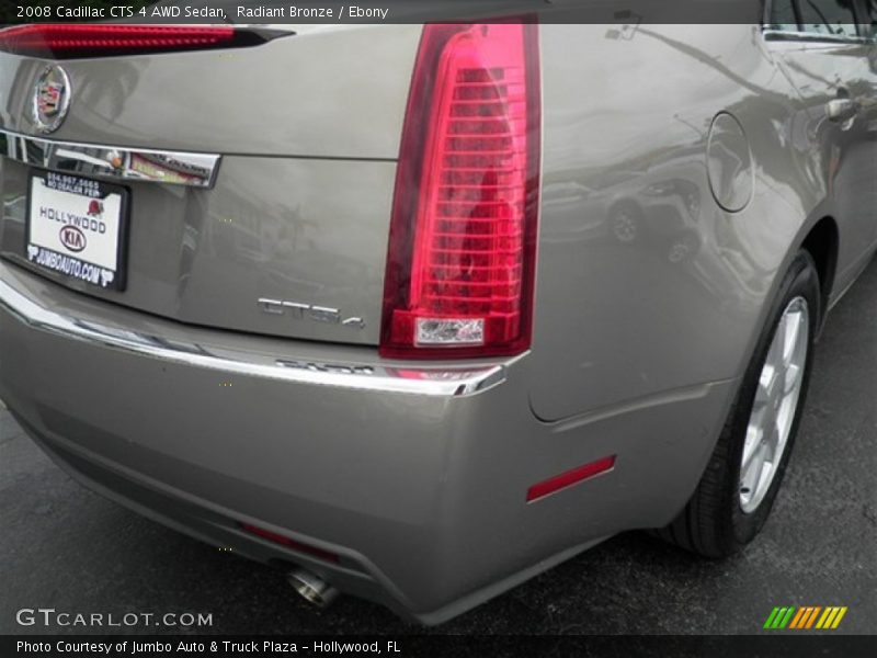 Radiant Bronze / Ebony 2008 Cadillac CTS 4 AWD Sedan