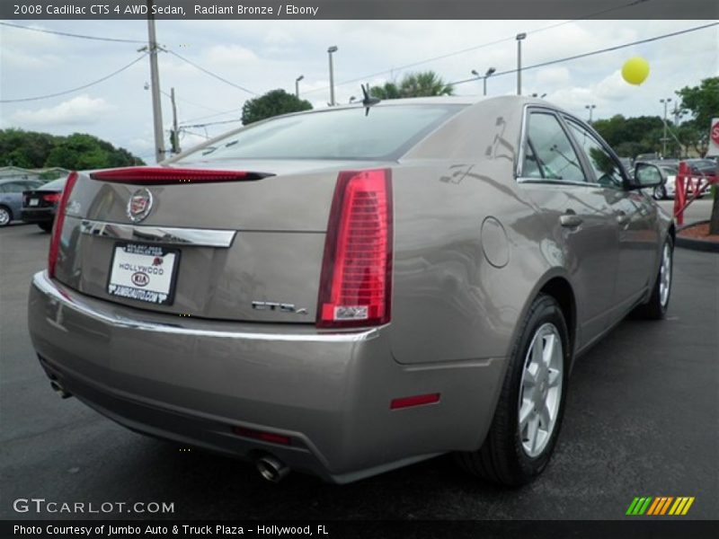Radiant Bronze / Ebony 2008 Cadillac CTS 4 AWD Sedan
