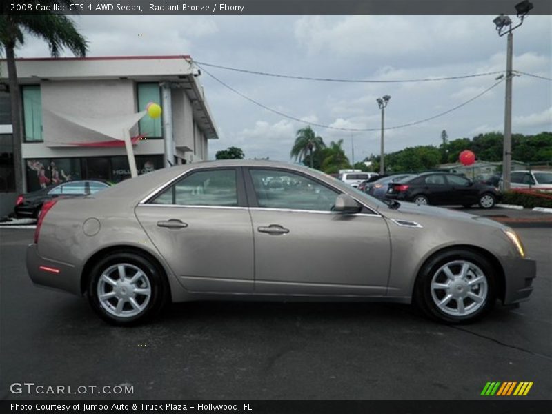 Radiant Bronze / Ebony 2008 Cadillac CTS 4 AWD Sedan