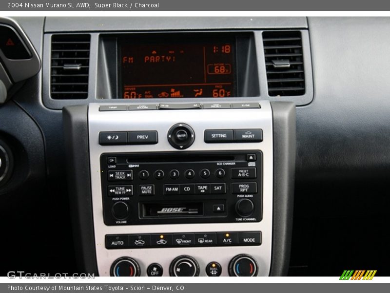 Super Black / Charcoal 2004 Nissan Murano SL AWD