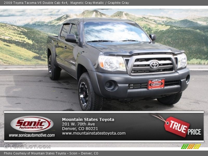 Magnetic Gray Metallic / Graphite Gray 2009 Toyota Tacoma V6 Double Cab 4x4