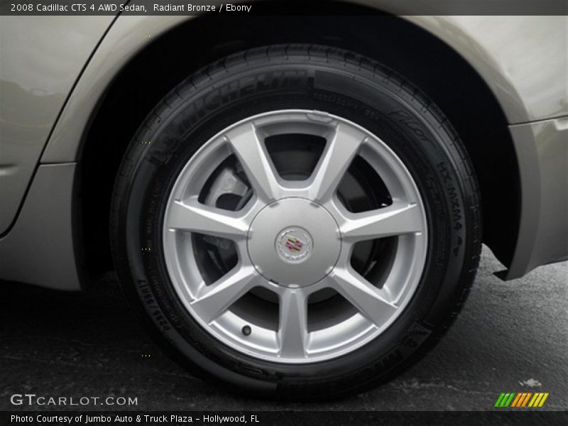 Radiant Bronze / Ebony 2008 Cadillac CTS 4 AWD Sedan