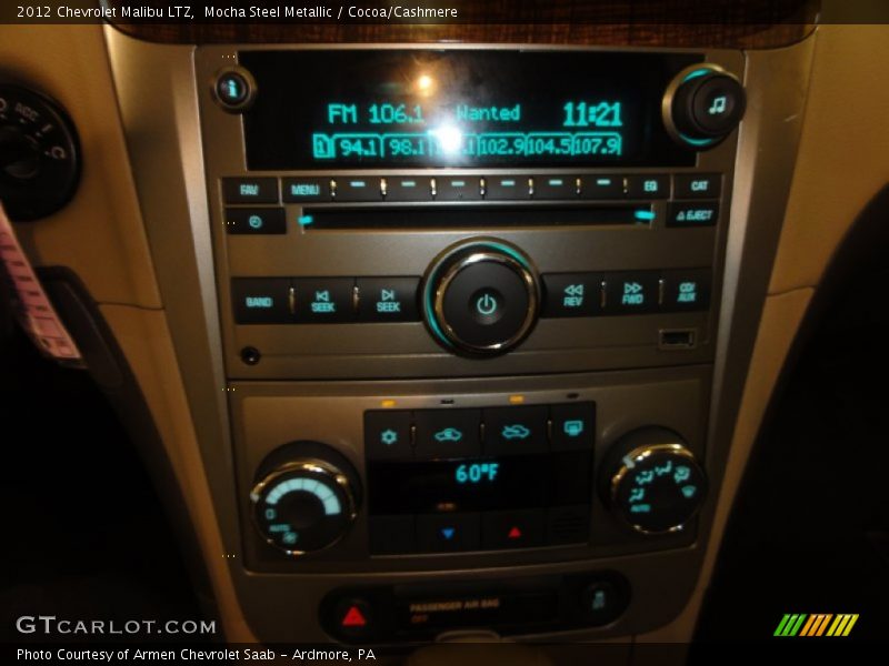 Mocha Steel Metallic / Cocoa/Cashmere 2012 Chevrolet Malibu LTZ
