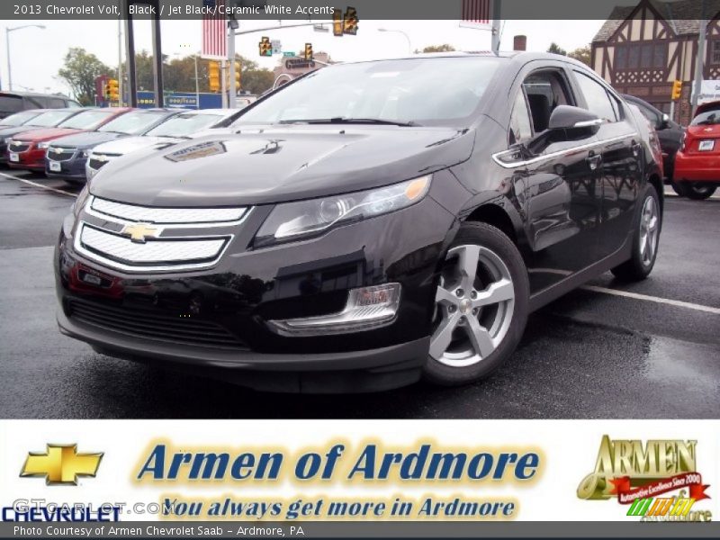 Black / Jet Black/Ceramic White Accents 2013 Chevrolet Volt