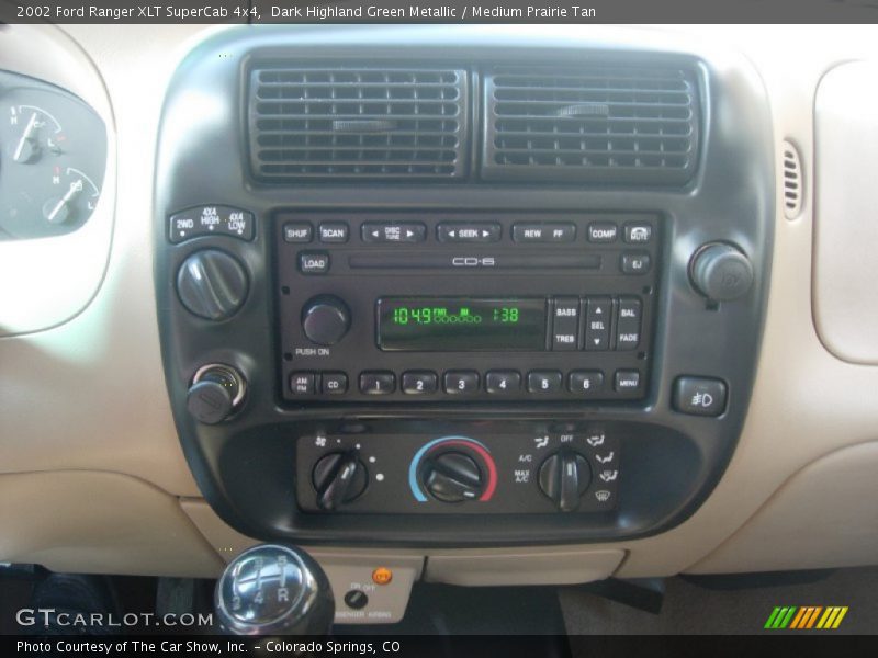 Dark Highland Green Metallic / Medium Prairie Tan 2002 Ford Ranger XLT SuperCab 4x4