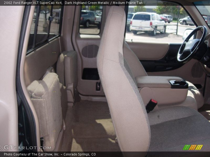 Dark Highland Green Metallic / Medium Prairie Tan 2002 Ford Ranger XLT SuperCab 4x4