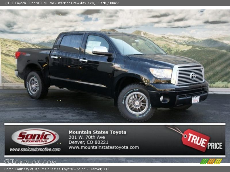 Black / Black 2013 Toyota Tundra TRD Rock Warrior CrewMax 4x4