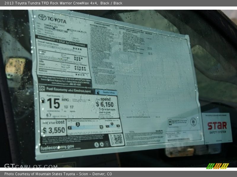 Black / Black 2013 Toyota Tundra TRD Rock Warrior CrewMax 4x4