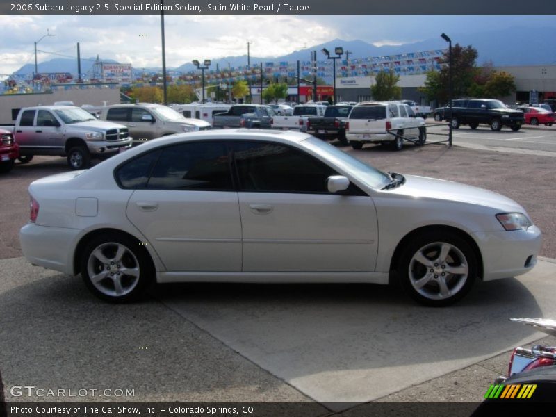 Satin White Pearl / Taupe 2006 Subaru Legacy 2.5i Special Edition Sedan