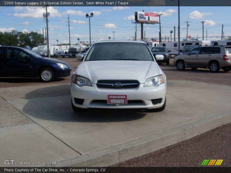 Satin White Pearl / Taupe 2006 Subaru Legacy 2.5i Special Edition Sedan