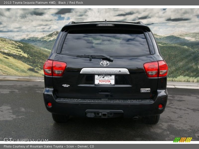 Black / Red Rock 2013 Toyota Sequoia Platinum 4WD
