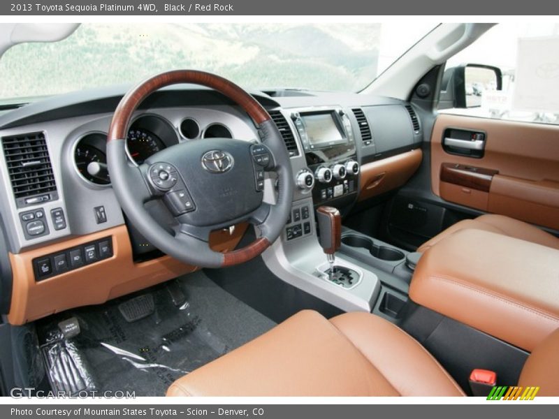 Red Rock Interior - 2013 Sequoia Platinum 4WD 