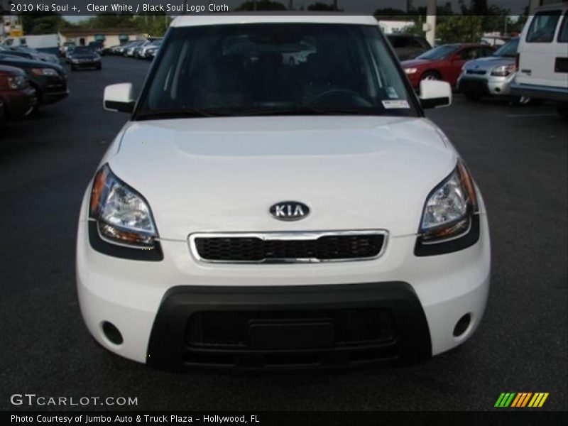 Clear White / Black Soul Logo Cloth 2010 Kia Soul +