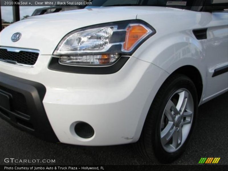 Clear White / Black Soul Logo Cloth 2010 Kia Soul +