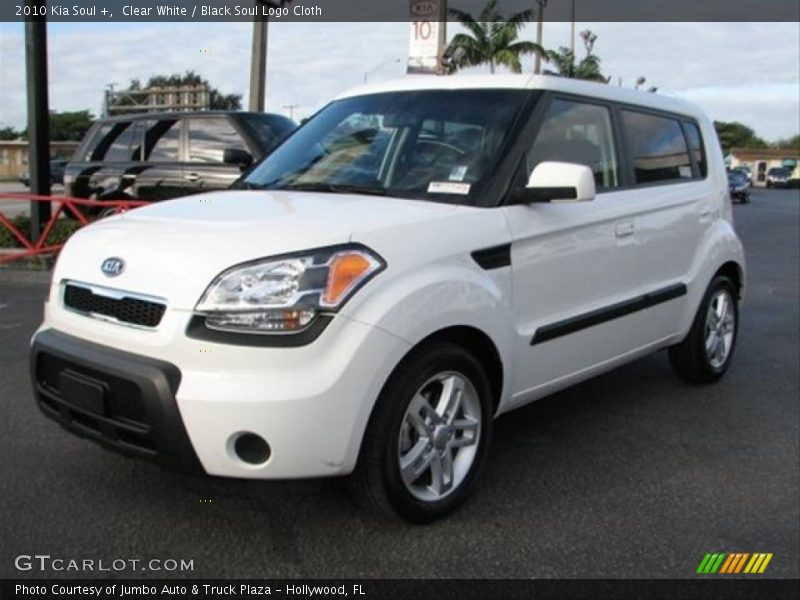Clear White / Black Soul Logo Cloth 2010 Kia Soul +