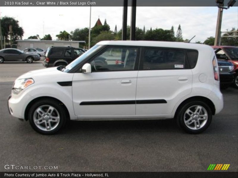 Clear White / Black Soul Logo Cloth 2010 Kia Soul +