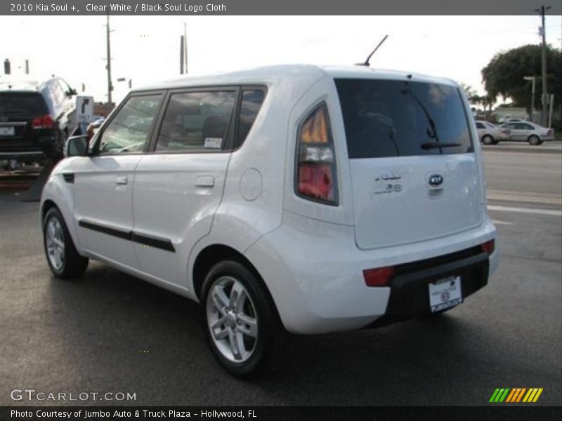 Clear White / Black Soul Logo Cloth 2010 Kia Soul +