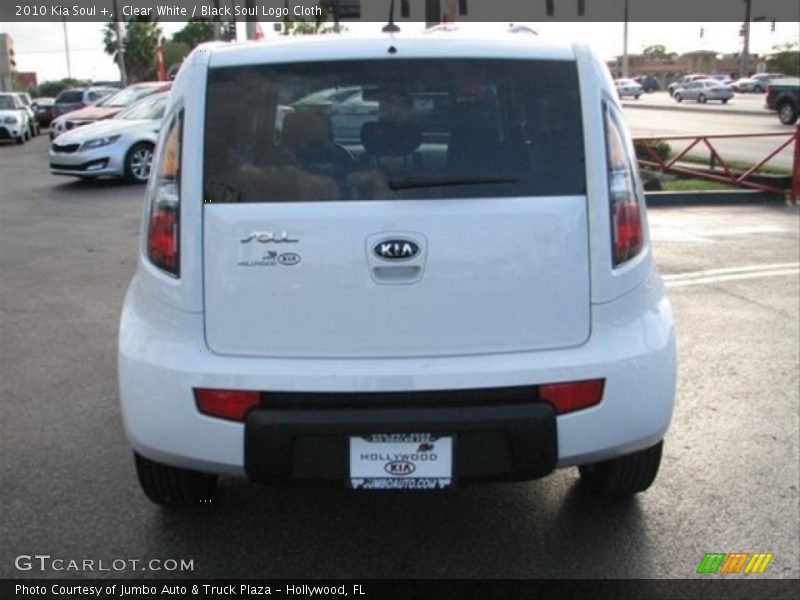 Clear White / Black Soul Logo Cloth 2010 Kia Soul +