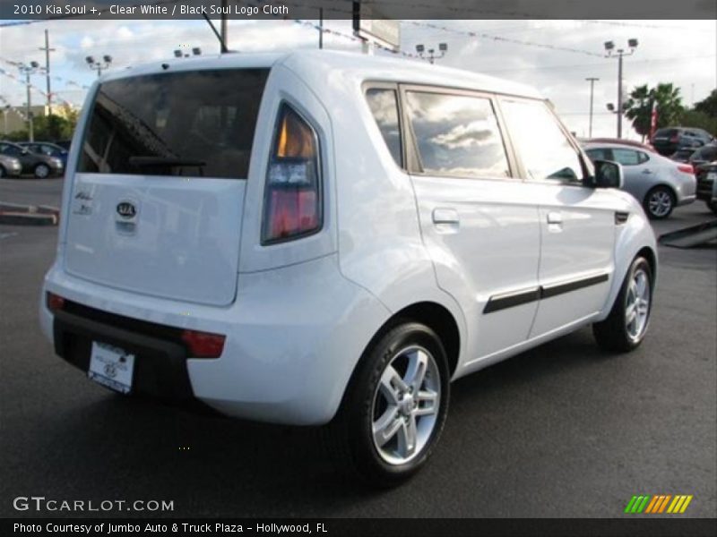 Clear White / Black Soul Logo Cloth 2010 Kia Soul +