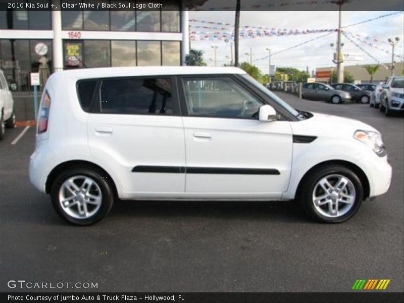 Clear White / Black Soul Logo Cloth 2010 Kia Soul +