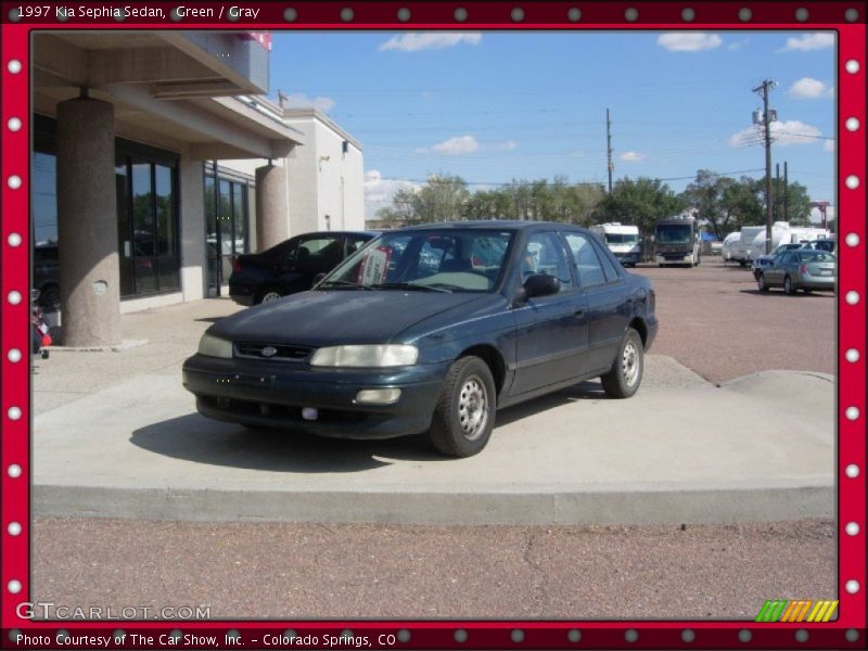 Green / Gray 1997 Kia Sephia Sedan