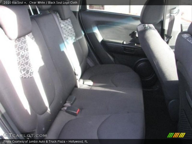 Clear White / Black Soul Logo Cloth 2010 Kia Soul +