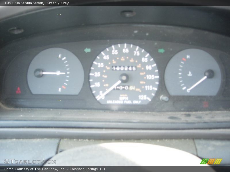 Green / Gray 1997 Kia Sephia Sedan