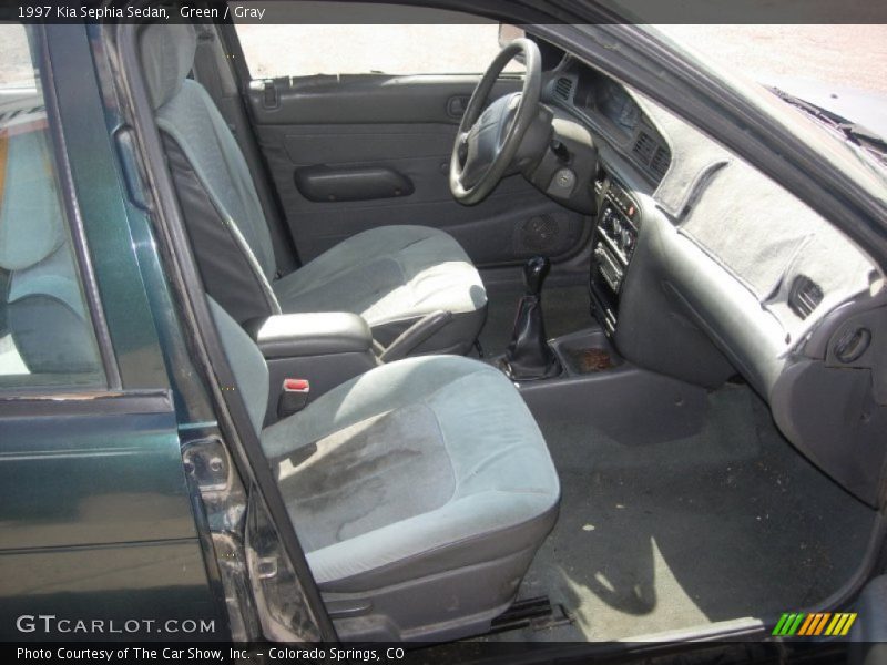 Green / Gray 1997 Kia Sephia Sedan