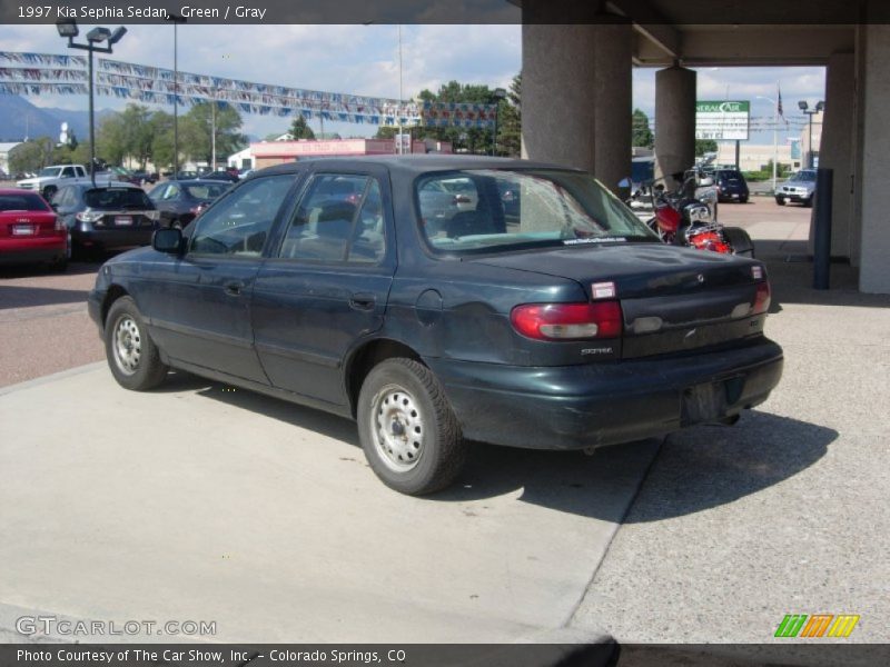 Green / Gray 1997 Kia Sephia Sedan