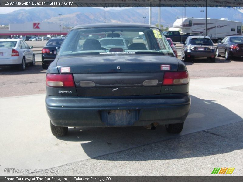 Green / Gray 1997 Kia Sephia Sedan