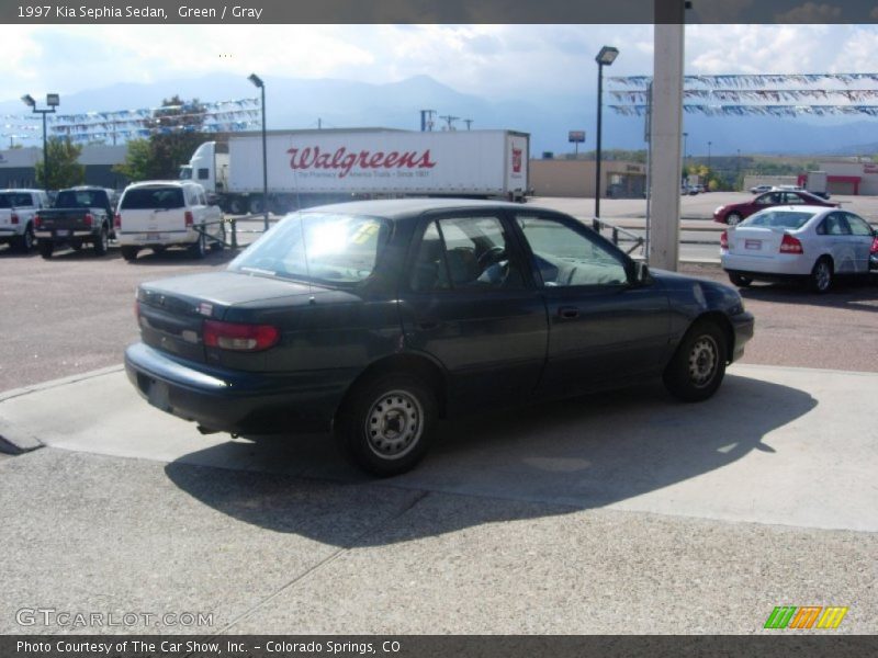Green / Gray 1997 Kia Sephia Sedan
