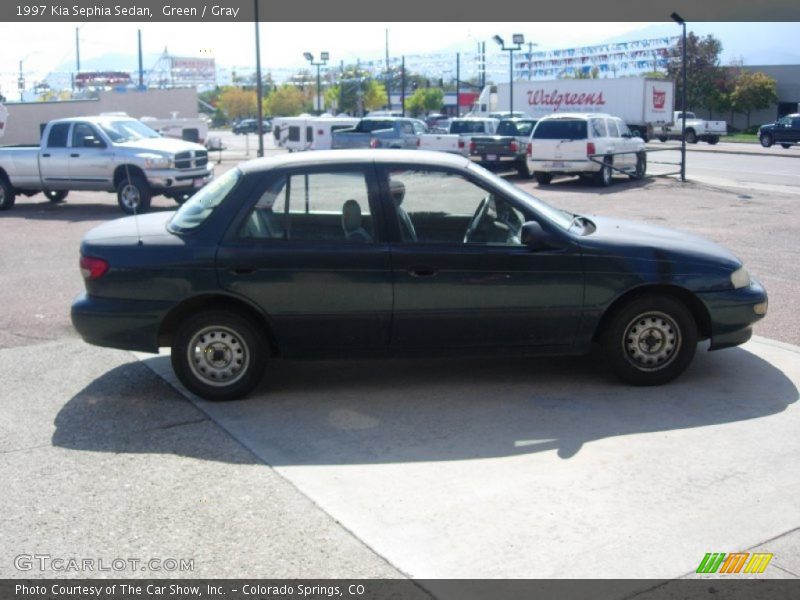 Green / Gray 1997 Kia Sephia Sedan