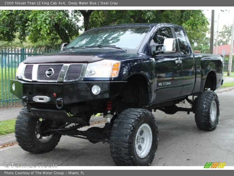 Deep Water Blue / Steel Gray 2006 Nissan Titan LE King Cab 4x4