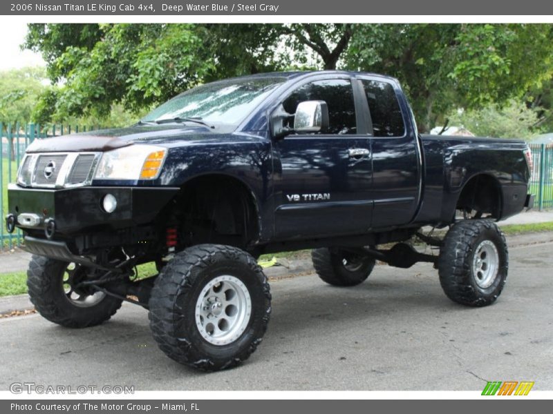 Deep Water Blue / Steel Gray 2006 Nissan Titan LE King Cab 4x4