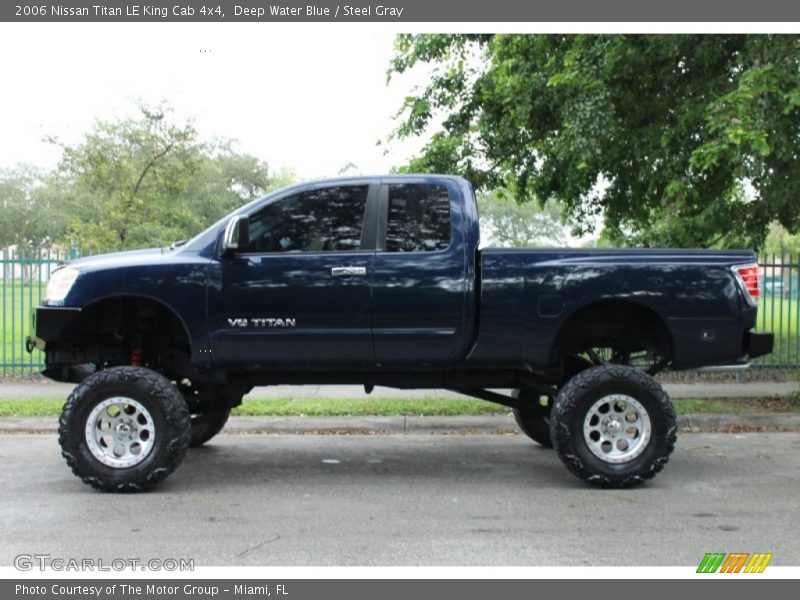 Deep Water Blue / Steel Gray 2006 Nissan Titan LE King Cab 4x4