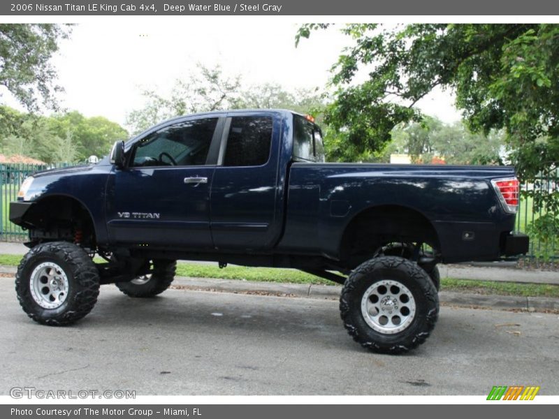 Deep Water Blue / Steel Gray 2006 Nissan Titan LE King Cab 4x4
