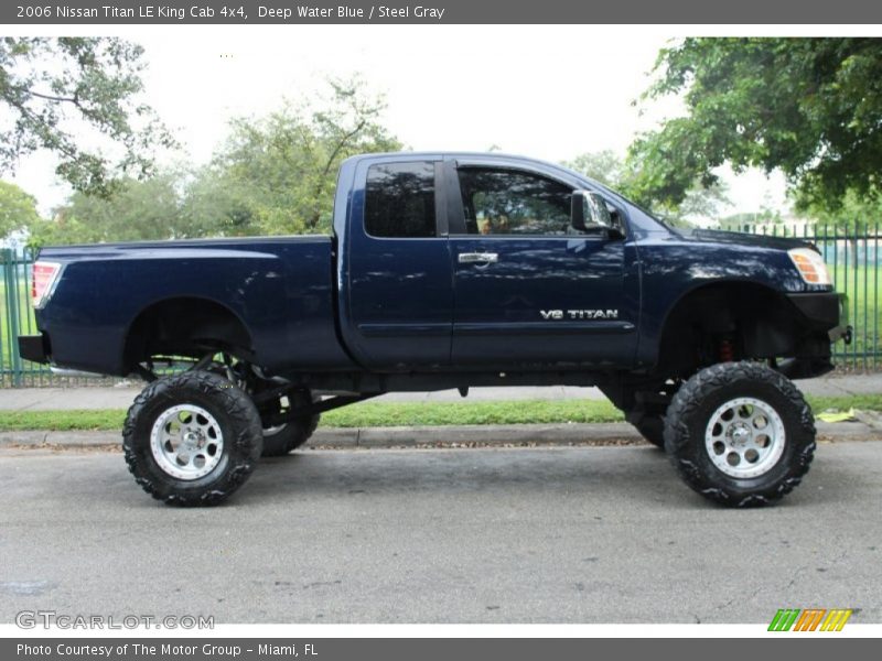 Deep Water Blue / Steel Gray 2006 Nissan Titan LE King Cab 4x4