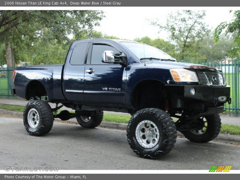 Deep Water Blue / Steel Gray 2006 Nissan Titan LE King Cab 4x4