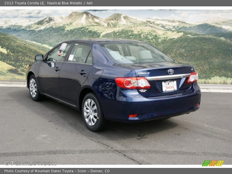 Nautical Blue Metallic / Ash 2013 Toyota Corolla LE