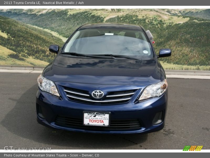 Nautical Blue Metallic / Ash 2013 Toyota Corolla LE