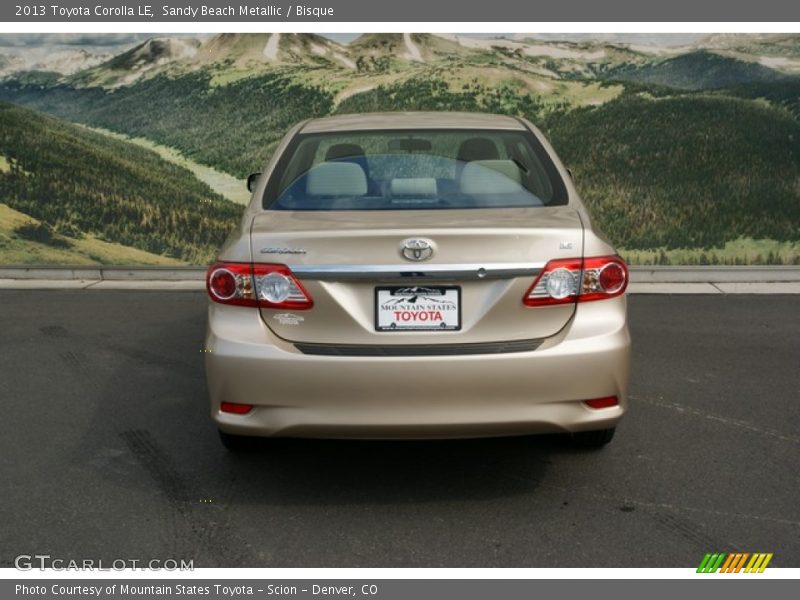 Sandy Beach Metallic / Bisque 2013 Toyota Corolla LE