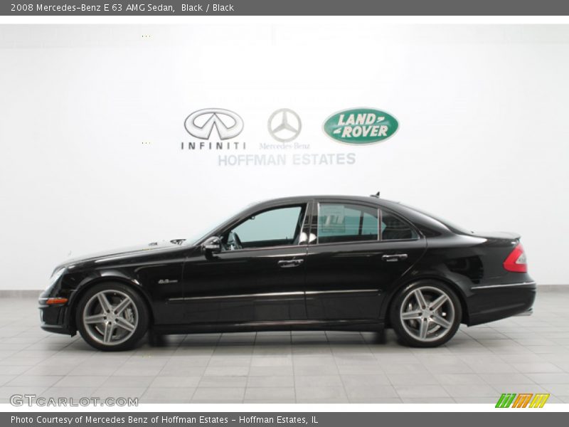 Black / Black 2008 Mercedes-Benz E 63 AMG Sedan