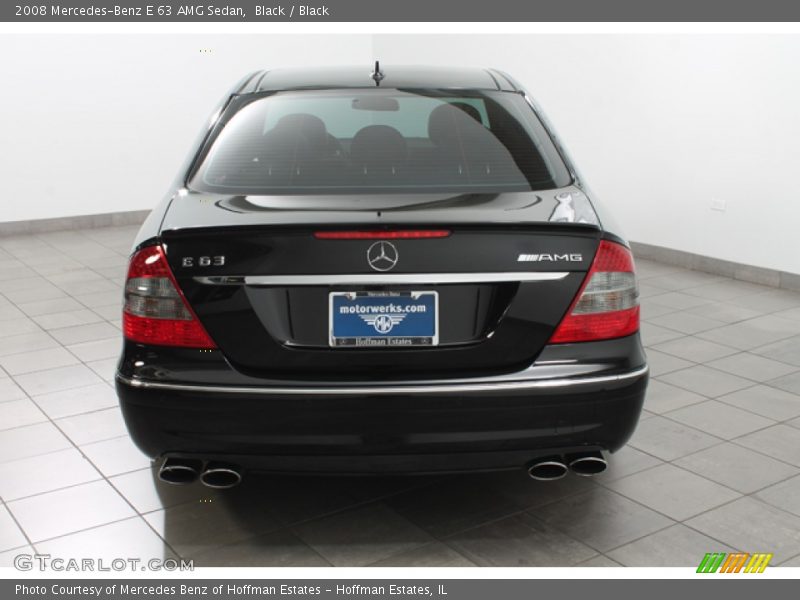 Black / Black 2008 Mercedes-Benz E 63 AMG Sedan