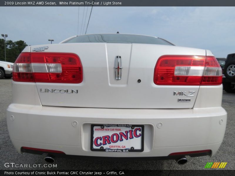 White Platinum Tri-Coat / Light Stone 2009 Lincoln MKZ AWD Sedan