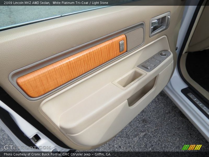 White Platinum Tri-Coat / Light Stone 2009 Lincoln MKZ AWD Sedan